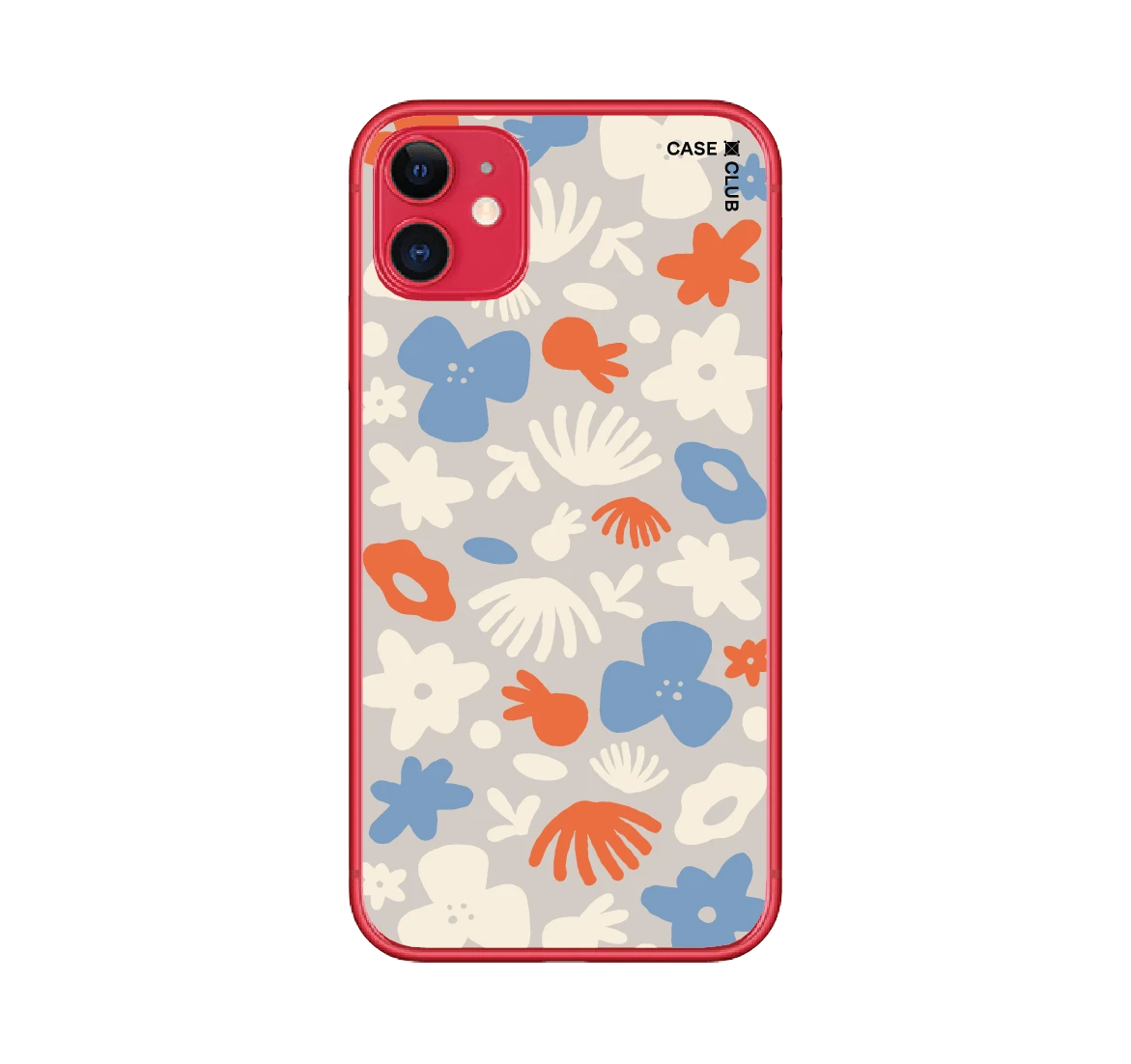 dark blue flower pattern